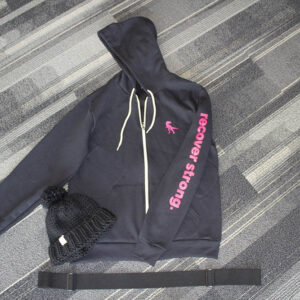 Recovery Band, Zipper Hoodie, and Pom Wool Beanie